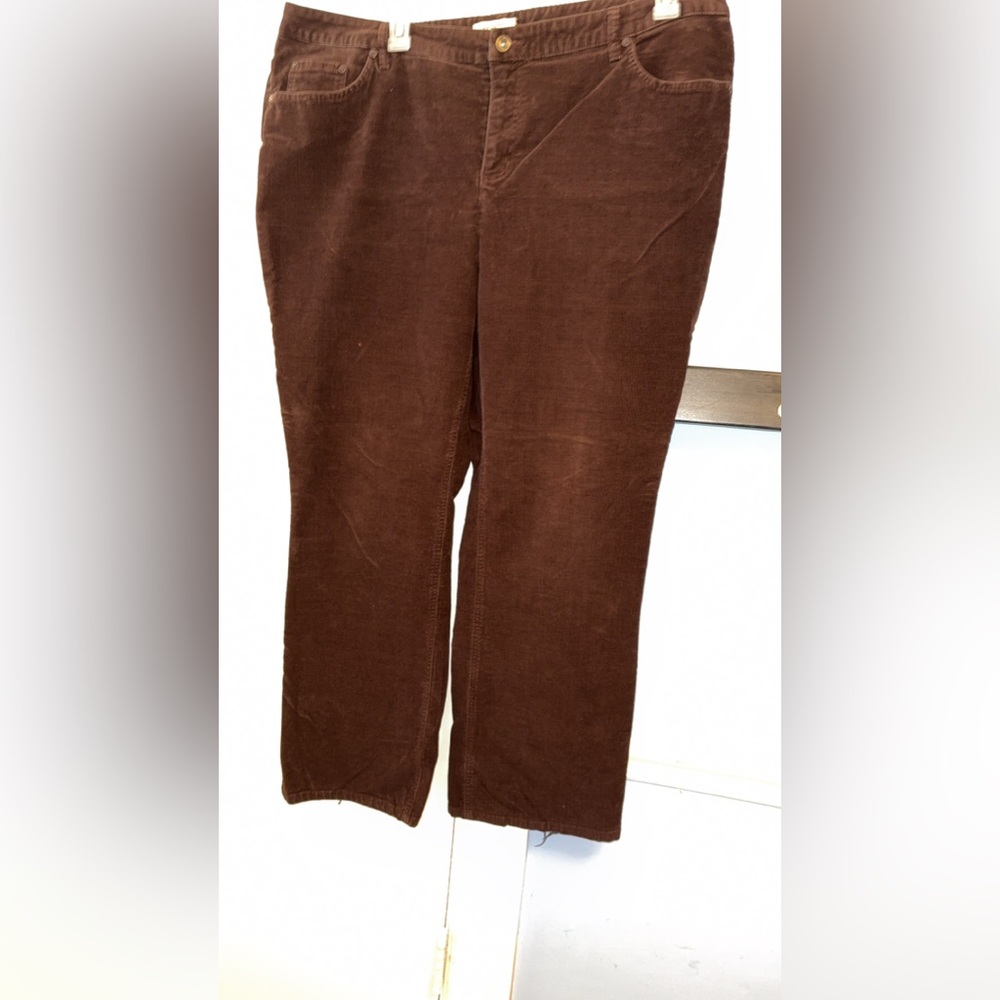 St. John's Bay Rich Brown Corduroy Pants